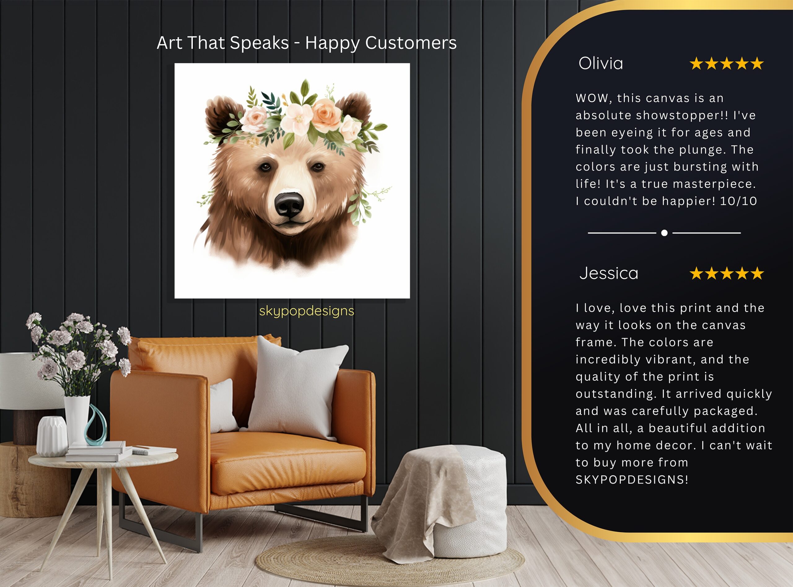 8.jpg Bear Floral Crown Art
