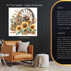 Sunflower Wagon Art