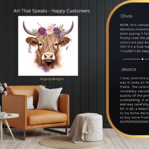 Highland Cow Art