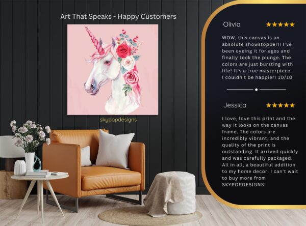 Unicorn Floral Art