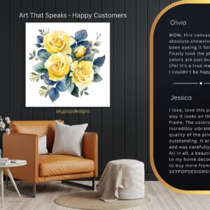 Yellow Rose Garden Art