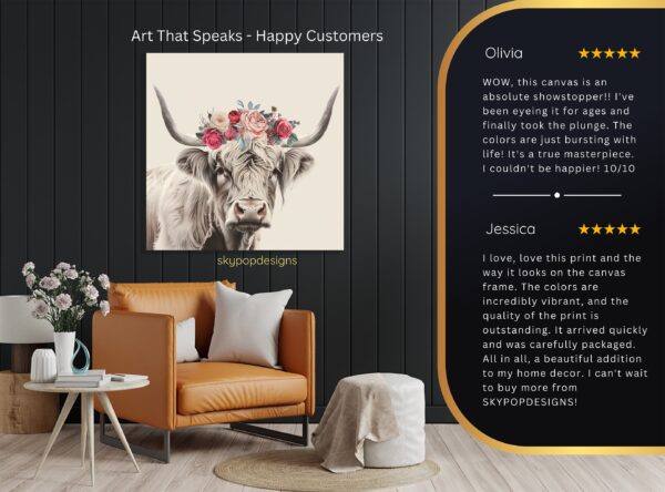 Highland Cow Art