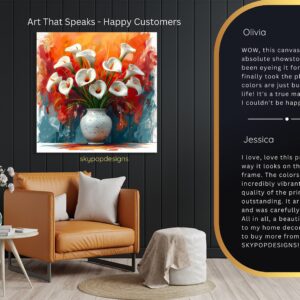 Calla Lily Vase Art
