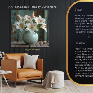 Lily Vase Art