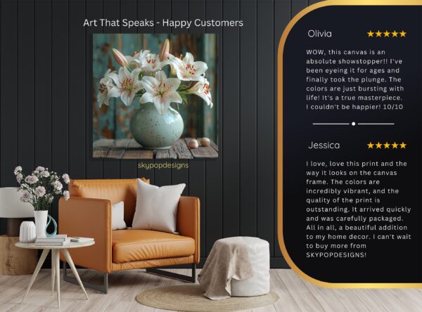 Lily Vase Art