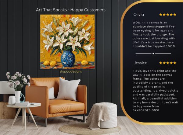 Lily Vase Art