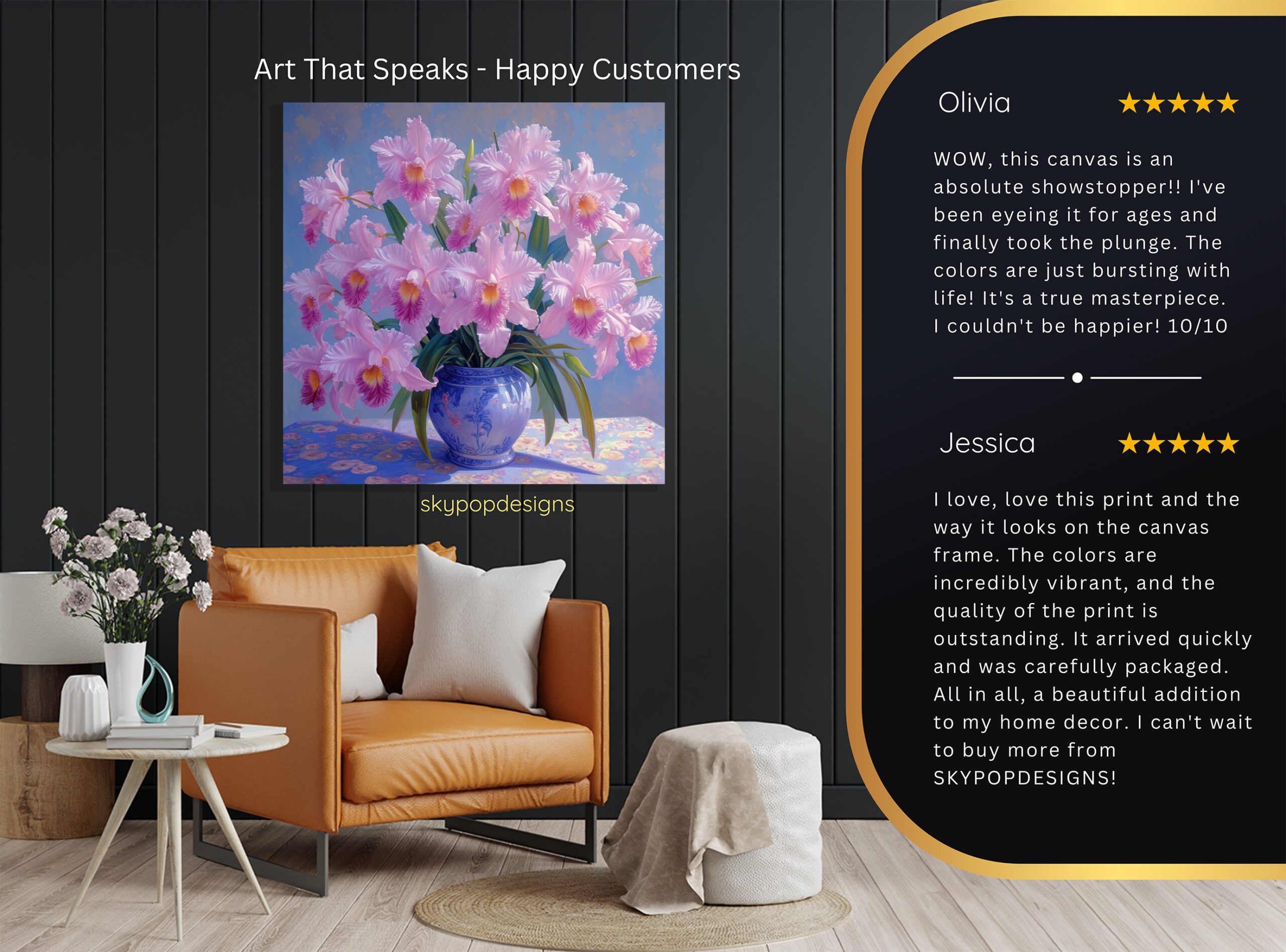 8.jpg Pink Orchid Still Life Art
