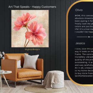 Geranium Blooms Art