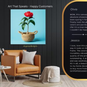 Red Peony Basket Art
