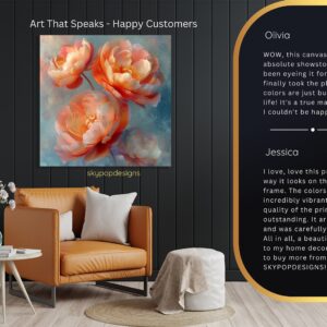 Peony Blooms Art