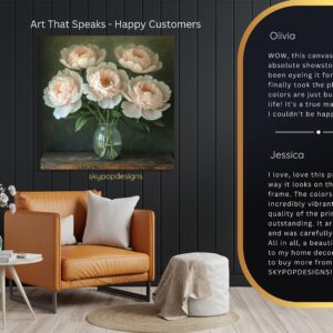 Peony Vase Art