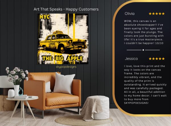 NYC Yellow Cab The Big Apple Art