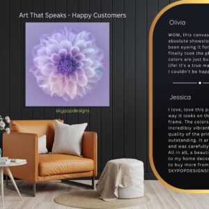 Dahlia Bloom Art