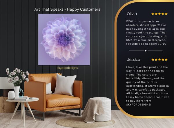 Dahlia Bloom Art