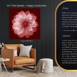 Dahlia Flower Art