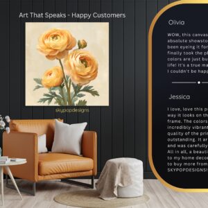 Ranunculus Blooms Art