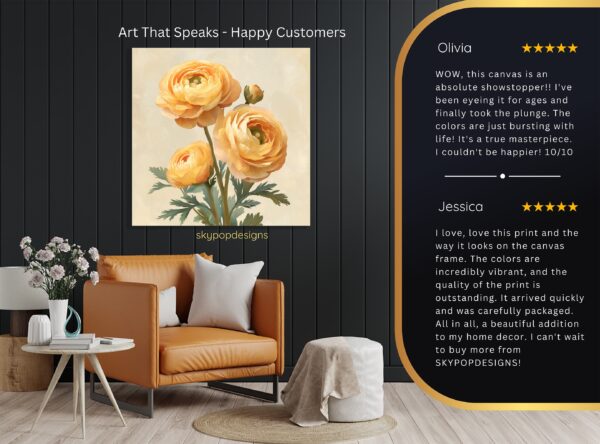 Ranunculus Blooms Art