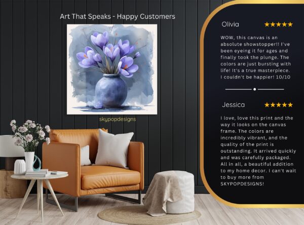 Crocus Vase Art