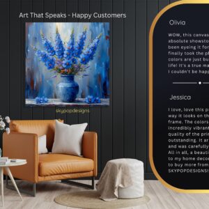 Delphinium Still Life Art