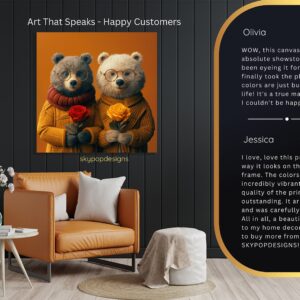 Bear with Roses Art