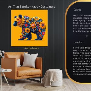 Bear Floral Art