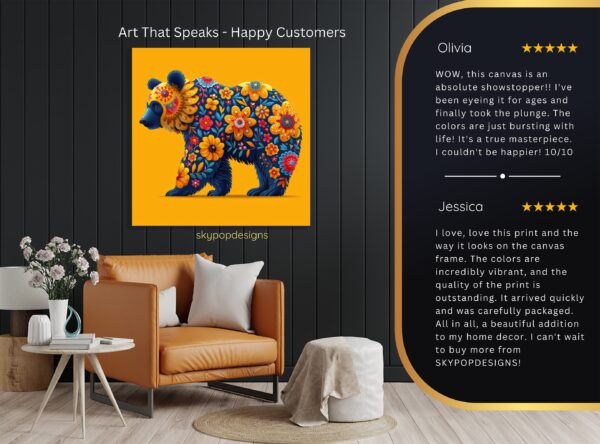 Bear Floral Art