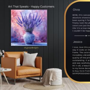 Lavender Dreams Jar Art