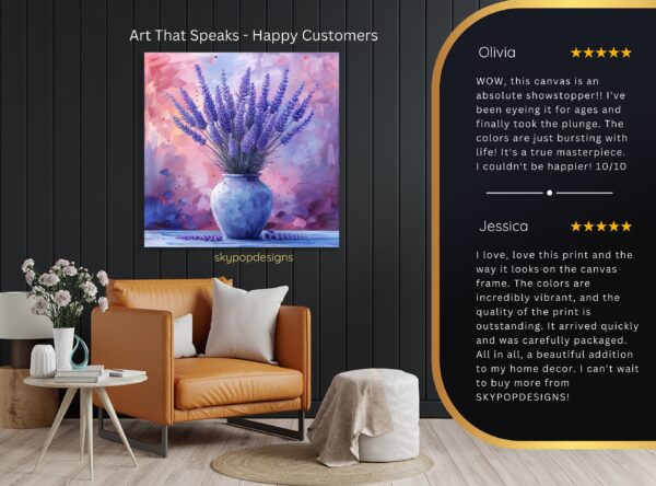 Lavender Dreams Jar Art