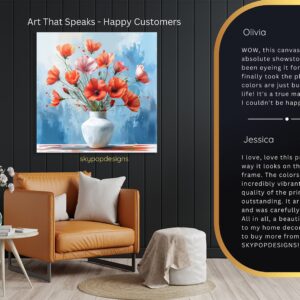 Poppy Vase Art