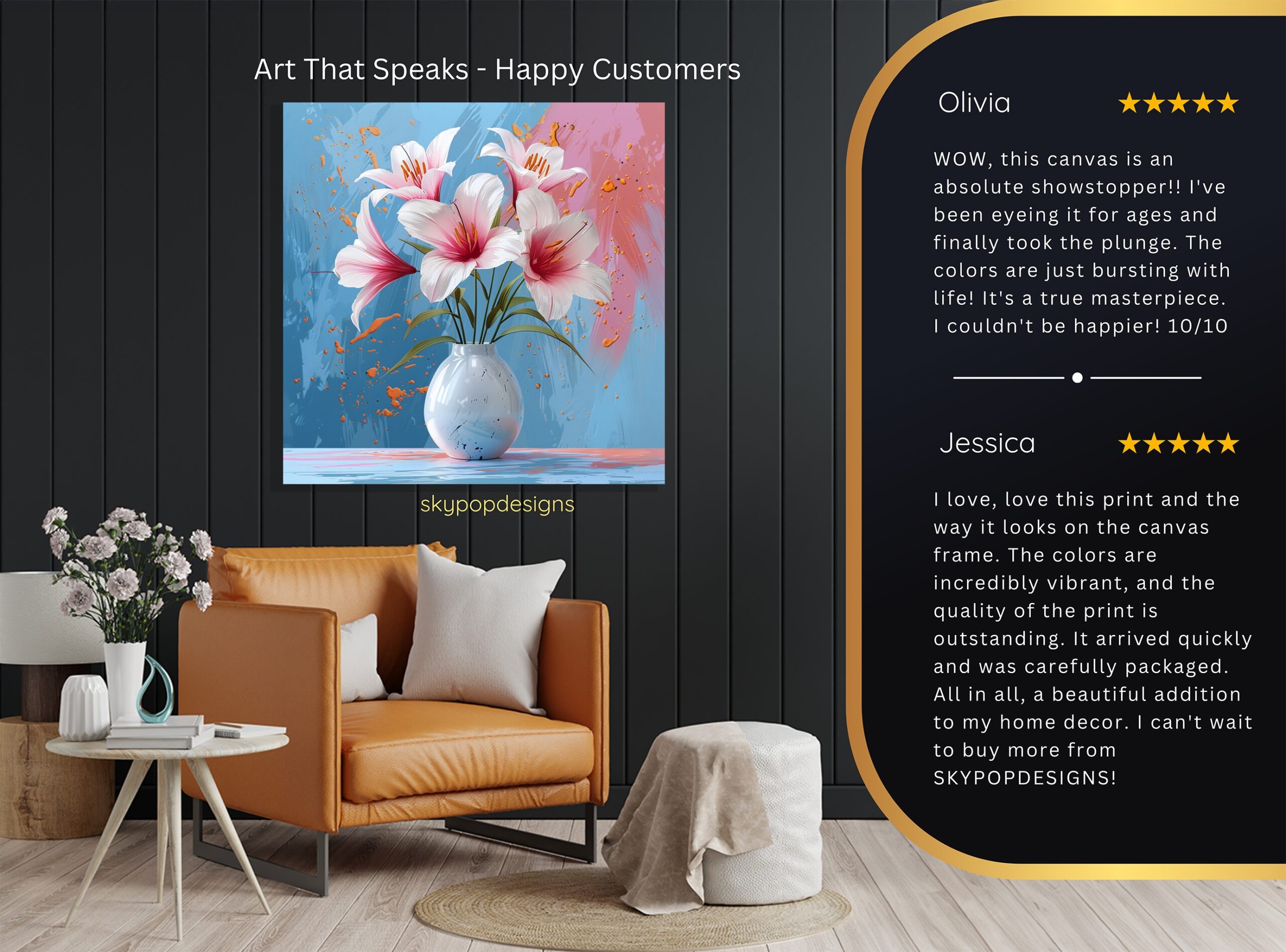 8.jpg Lily Flower Vase Art