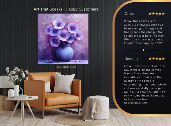 Purple Poppy Garden Art