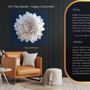 White Chrysanthemum Art