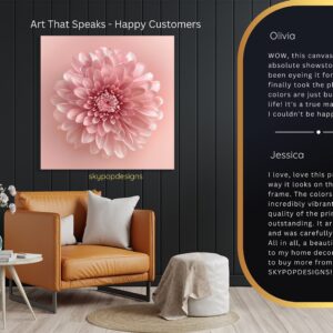 Pink Chrysanthemum Blossom Art