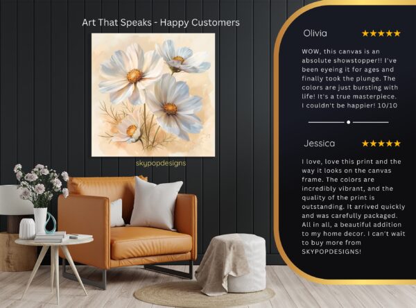 Cosmos Flower Art