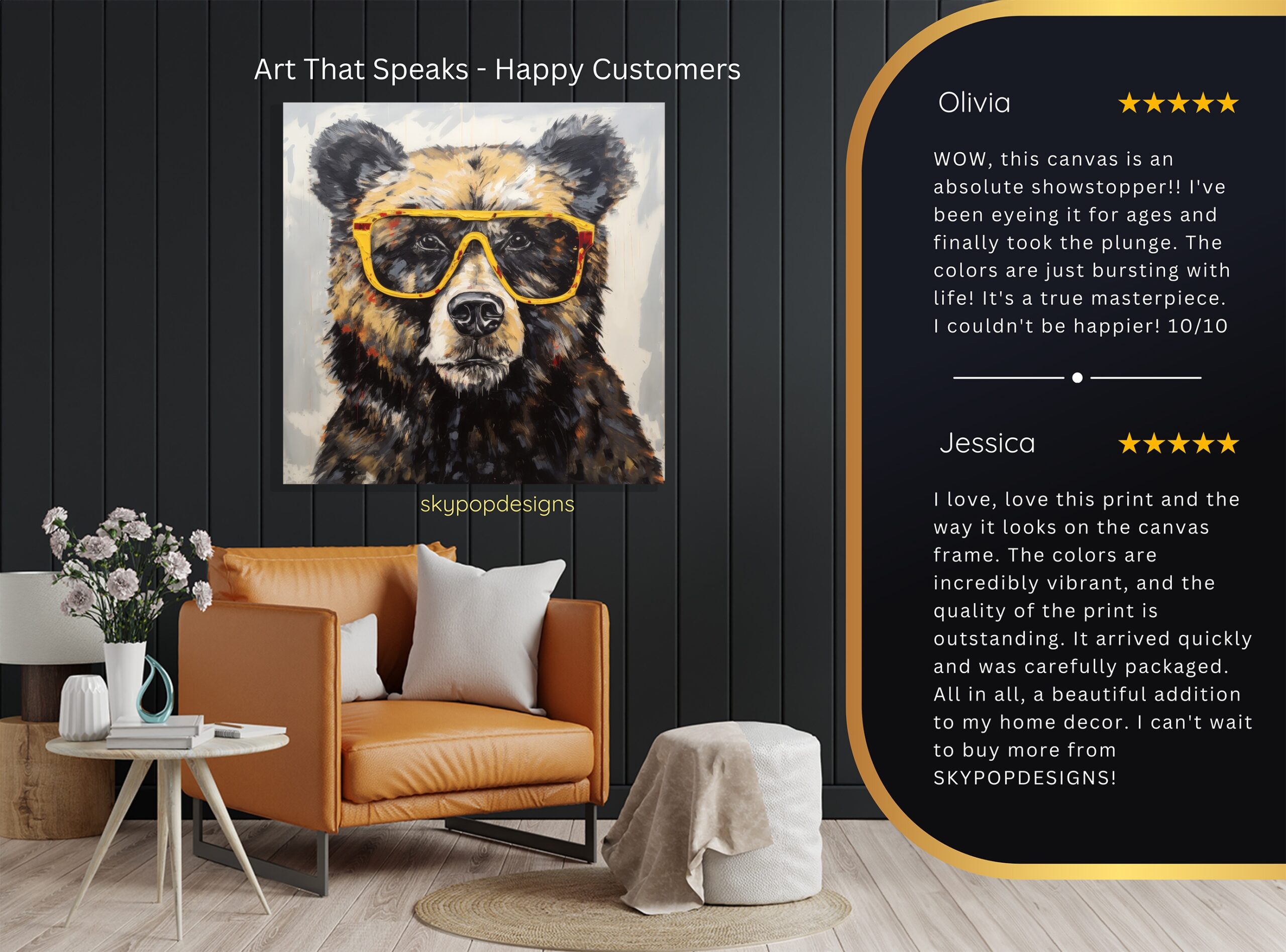 8.jpg Hipster Bear Art