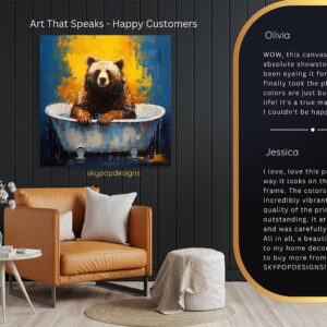 Bear Bathtub Bliss Art