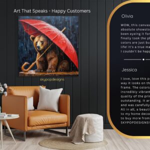 Bear Umbrella Art