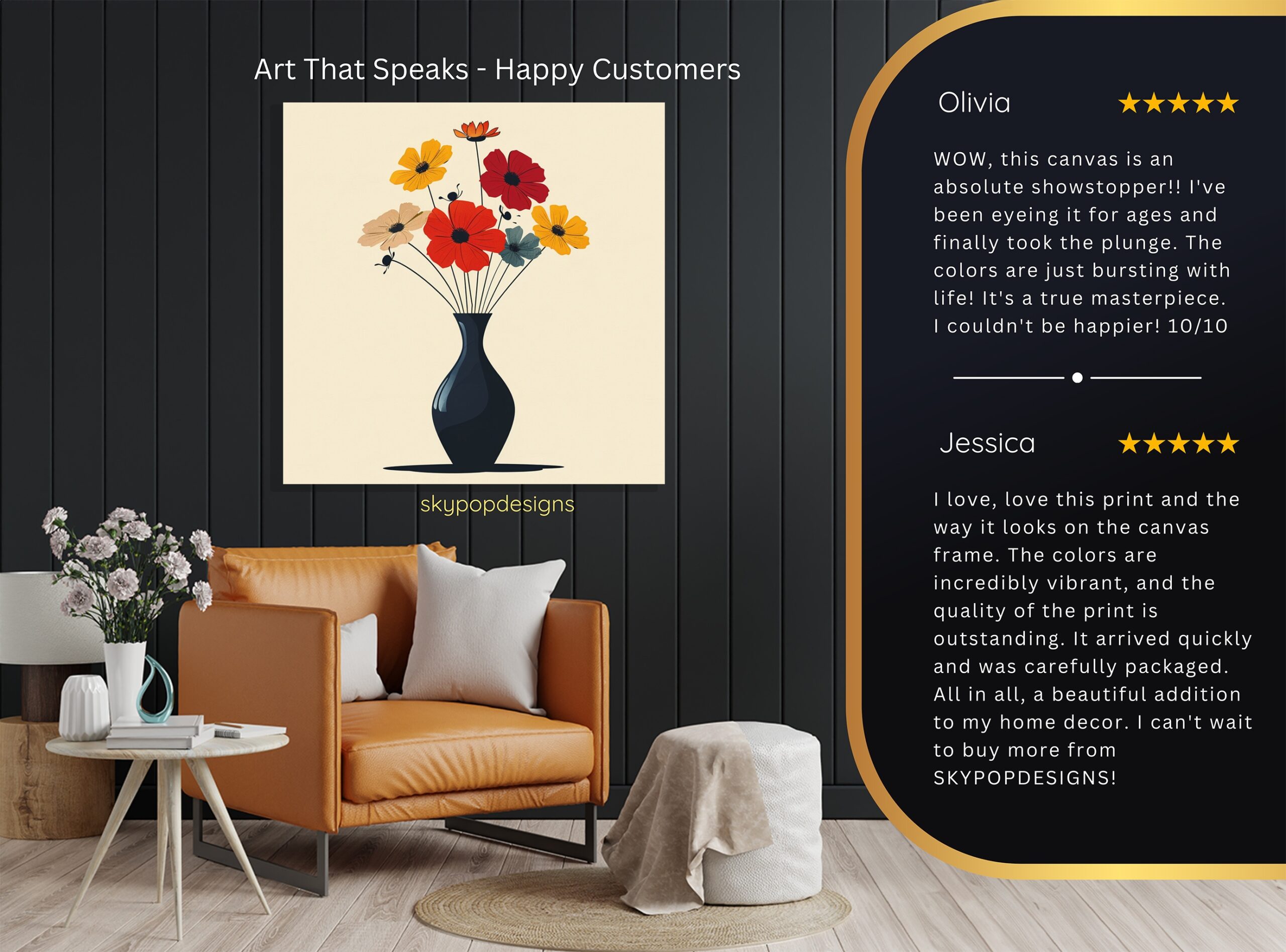 8.jpg Colorful Bouquet Vase Art