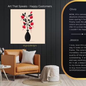 Fuchsia Bloom Vase Art