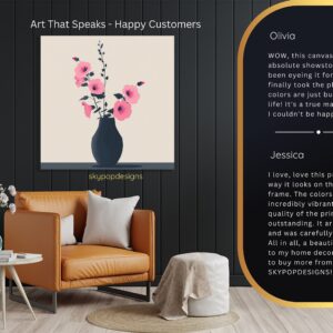 Pink Hibiscus Vase Art