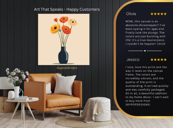 Ranunculus Vase Art