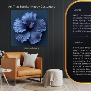 Blue Hibiscus Art