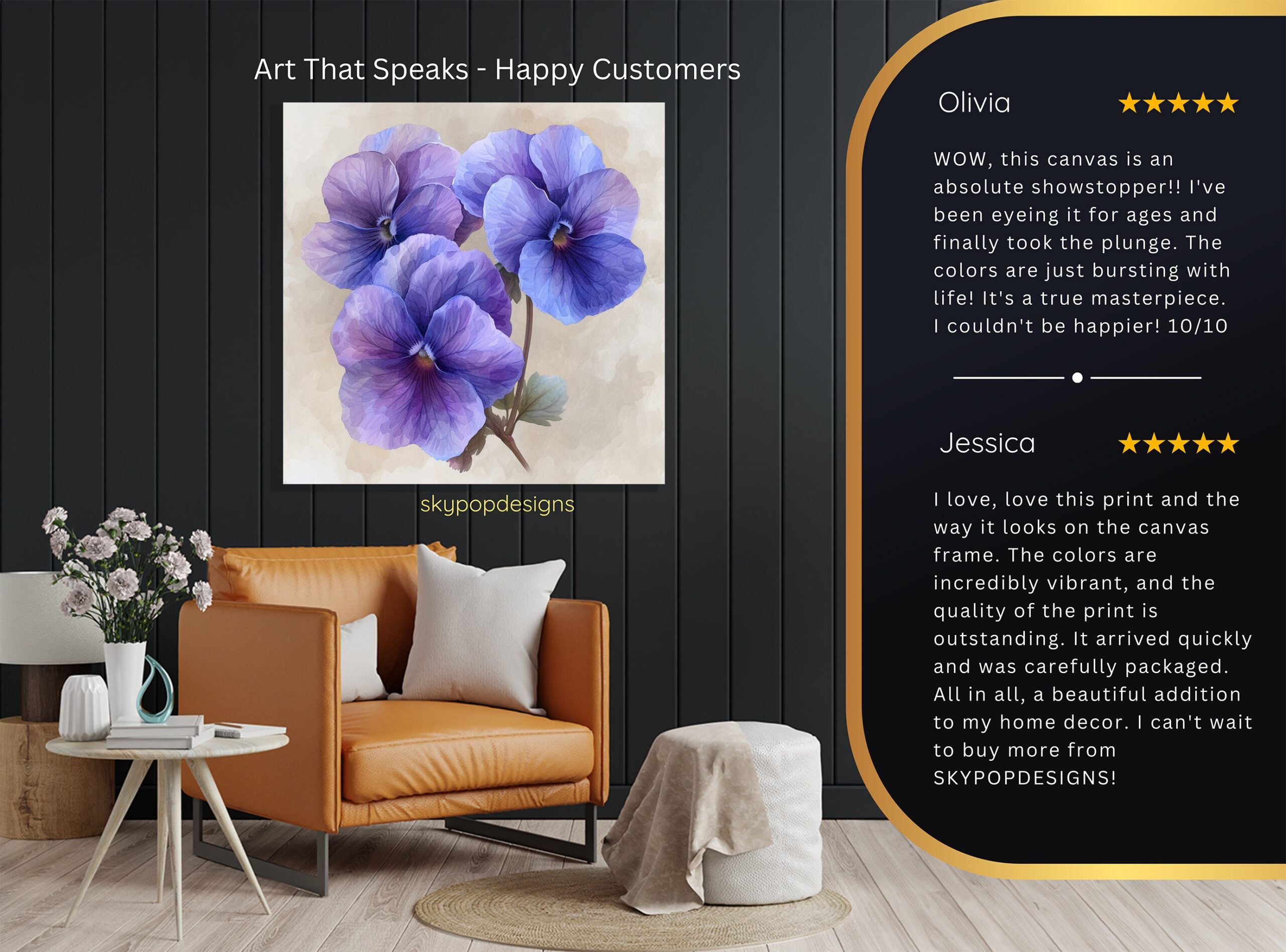 8.jpg Pansy Blooms Art