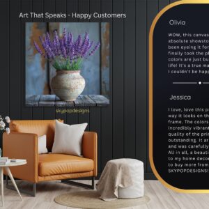 Lavender Vase Art