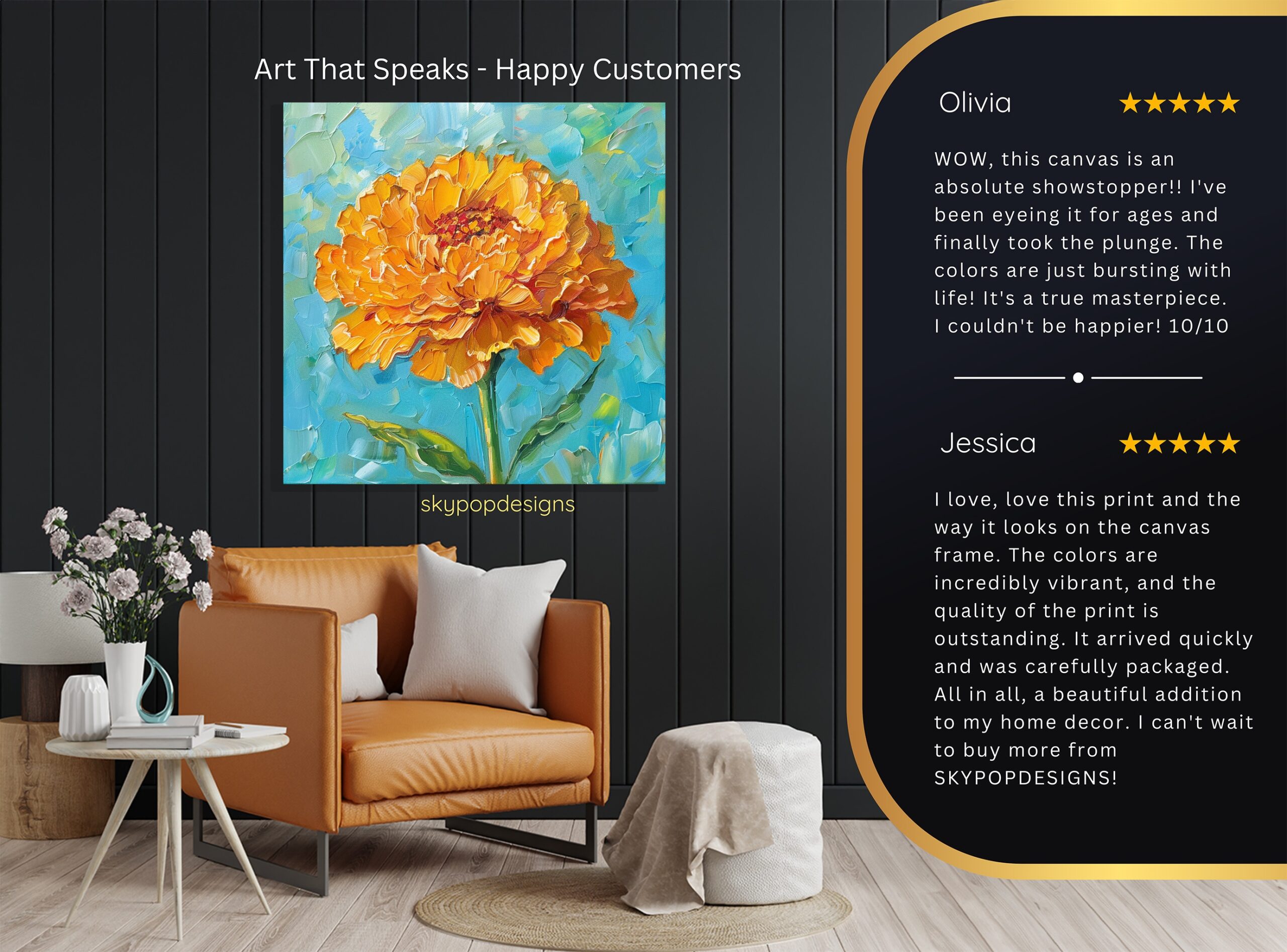8.jpg Marigold Bloom Art