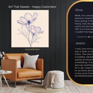 Cosmos Flower Art