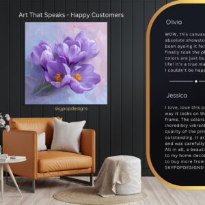 Crocus Blooms Floral Art