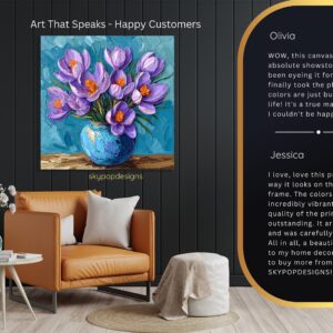 Crocus Flower Art