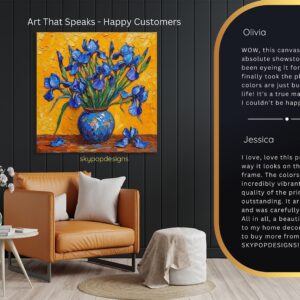 Iris Vase Art