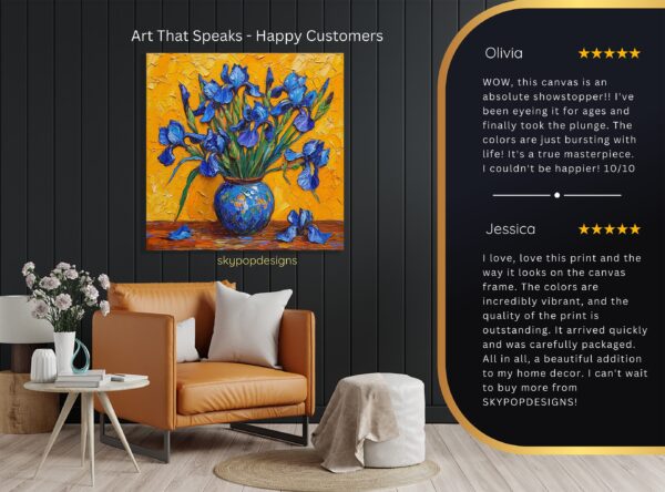 Iris Vase Art
